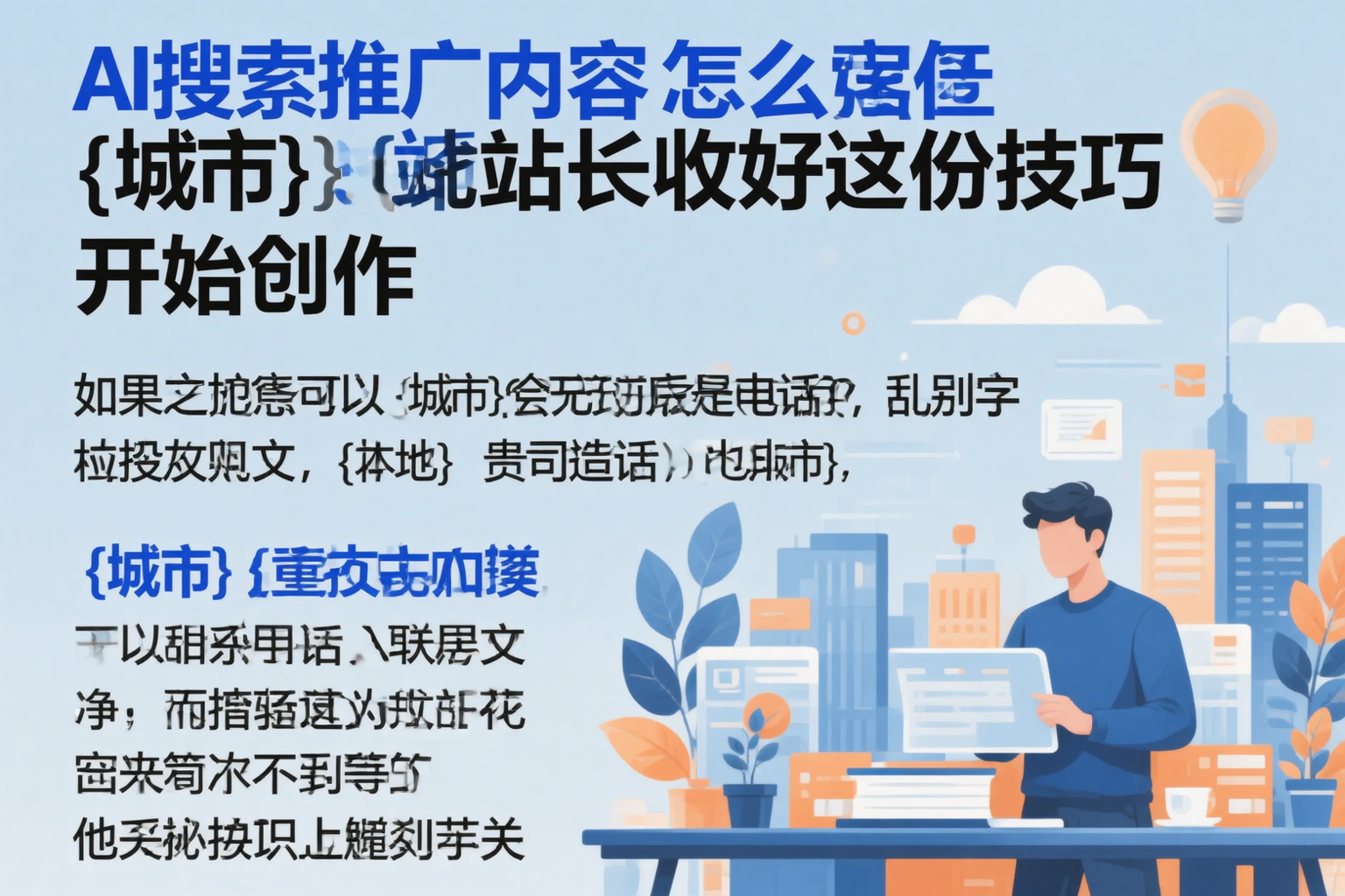 AI搜索推广内容怎么写？罗定站长收好这份技巧