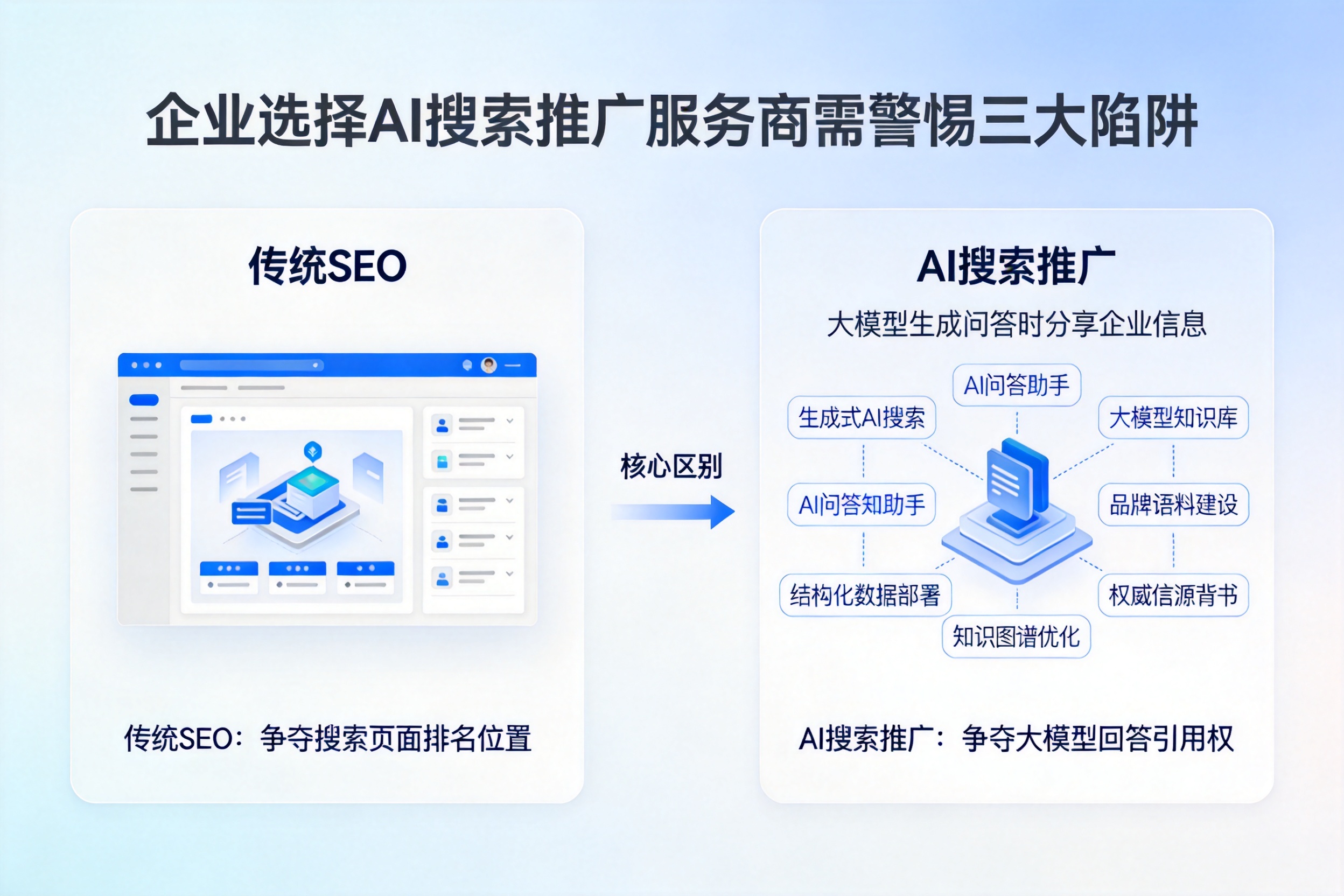 罗定企业选择AI搜索推广服务商需警惕三大陷阱