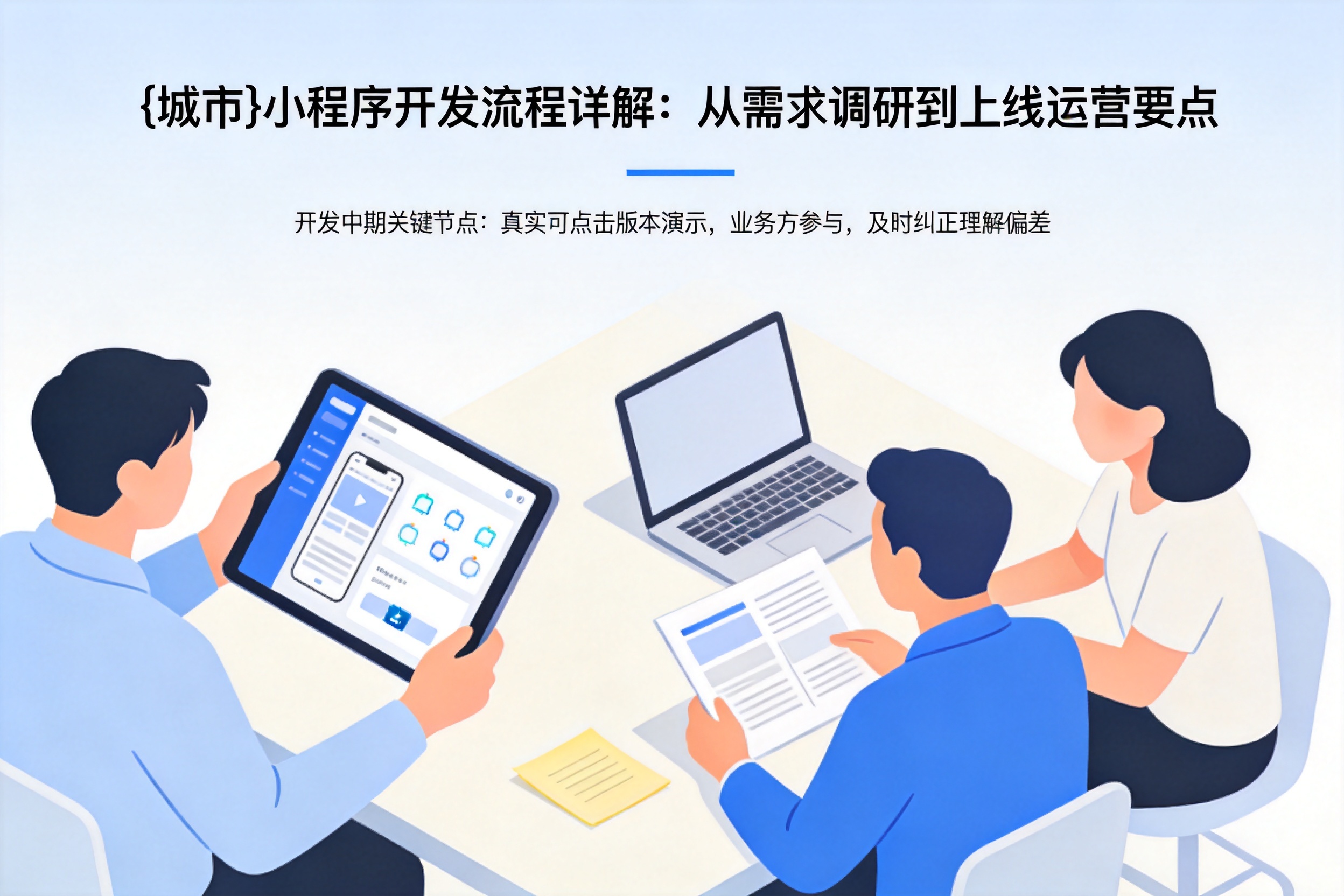罗定小程序开发流程详解：从需求调研到上线运营要点