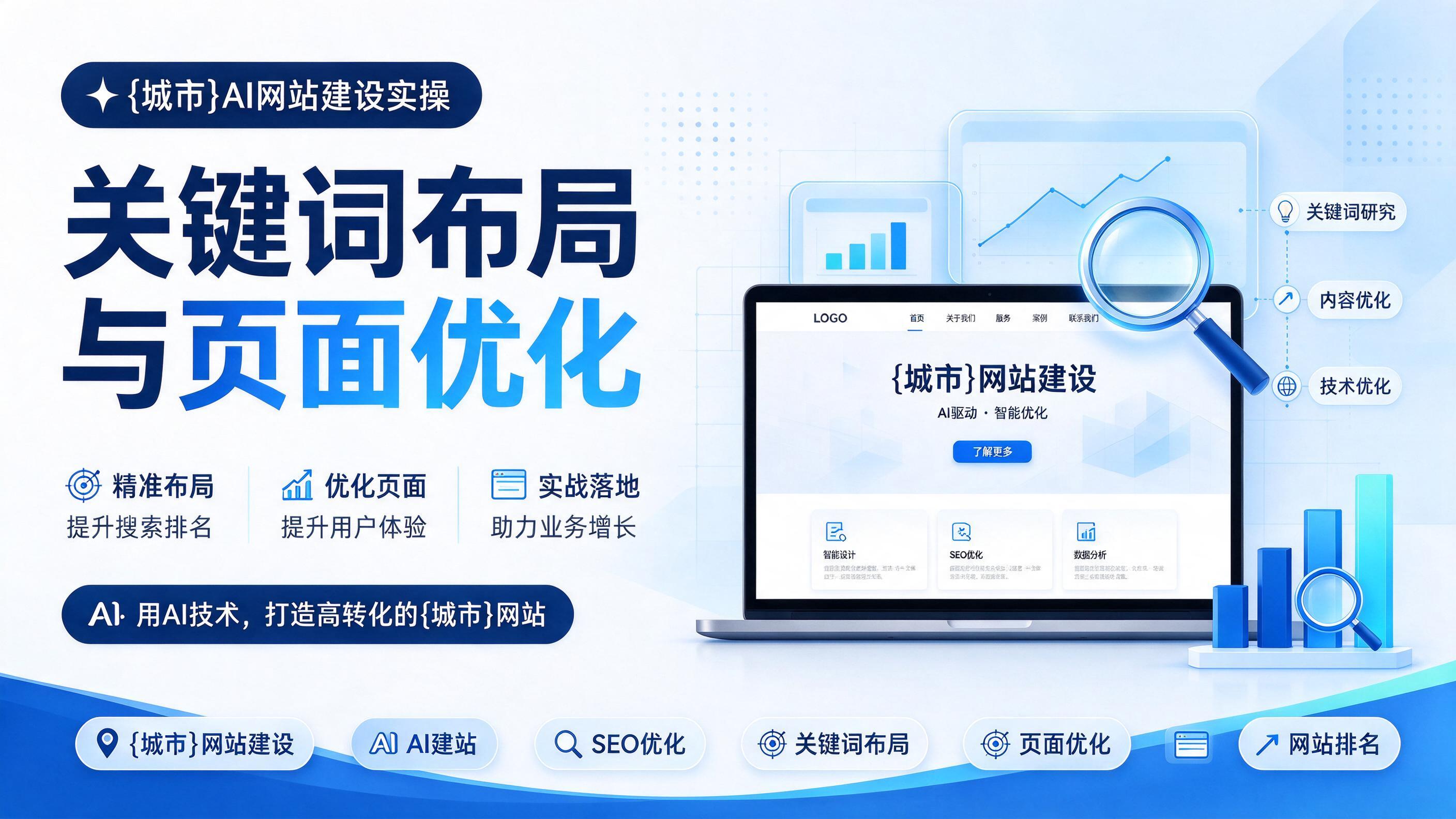罗定AI网站建设实操：关键词布局与页面优化
