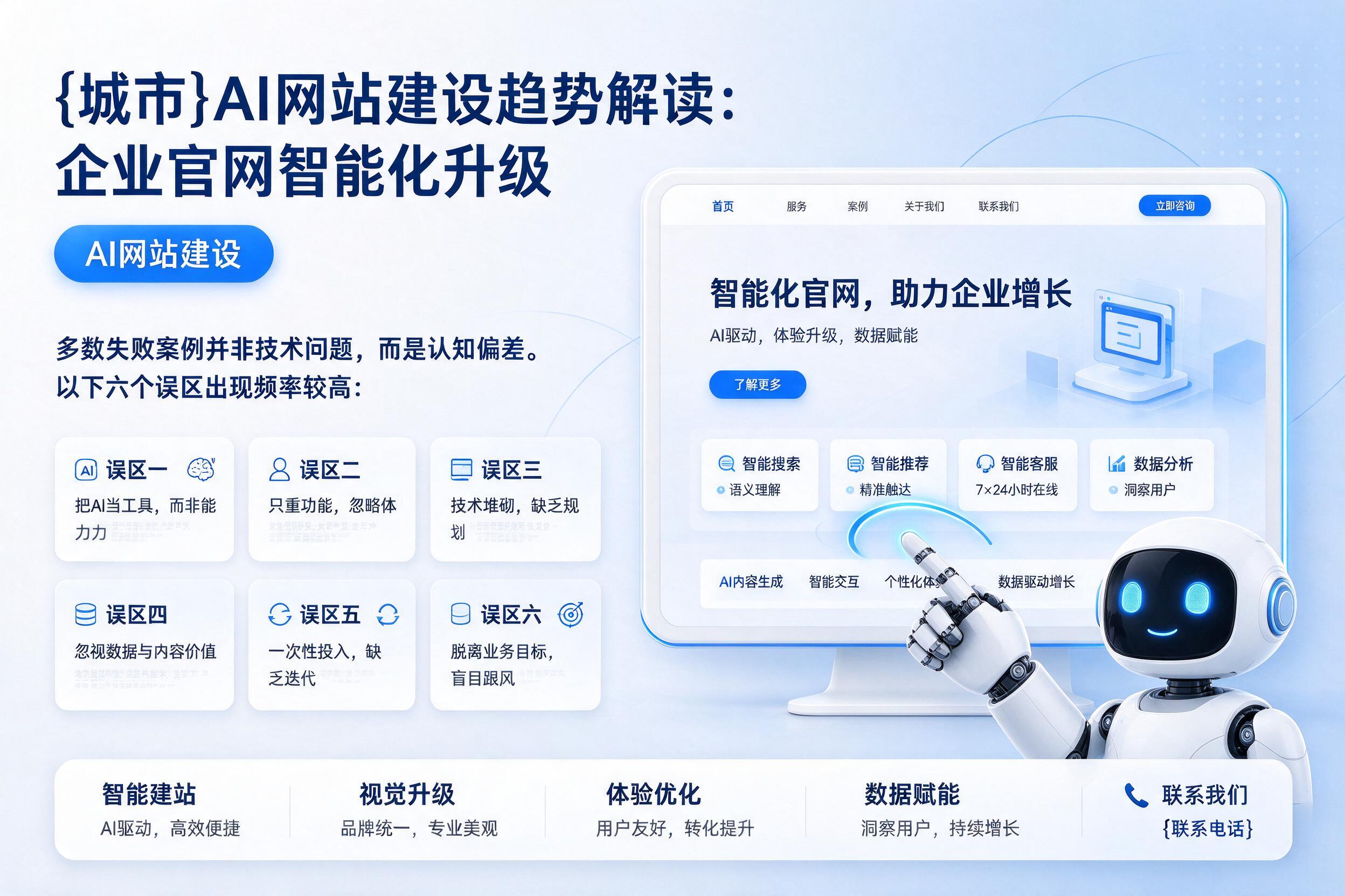 罗定AI网站建设趋势解读：企业官网智能化升级
