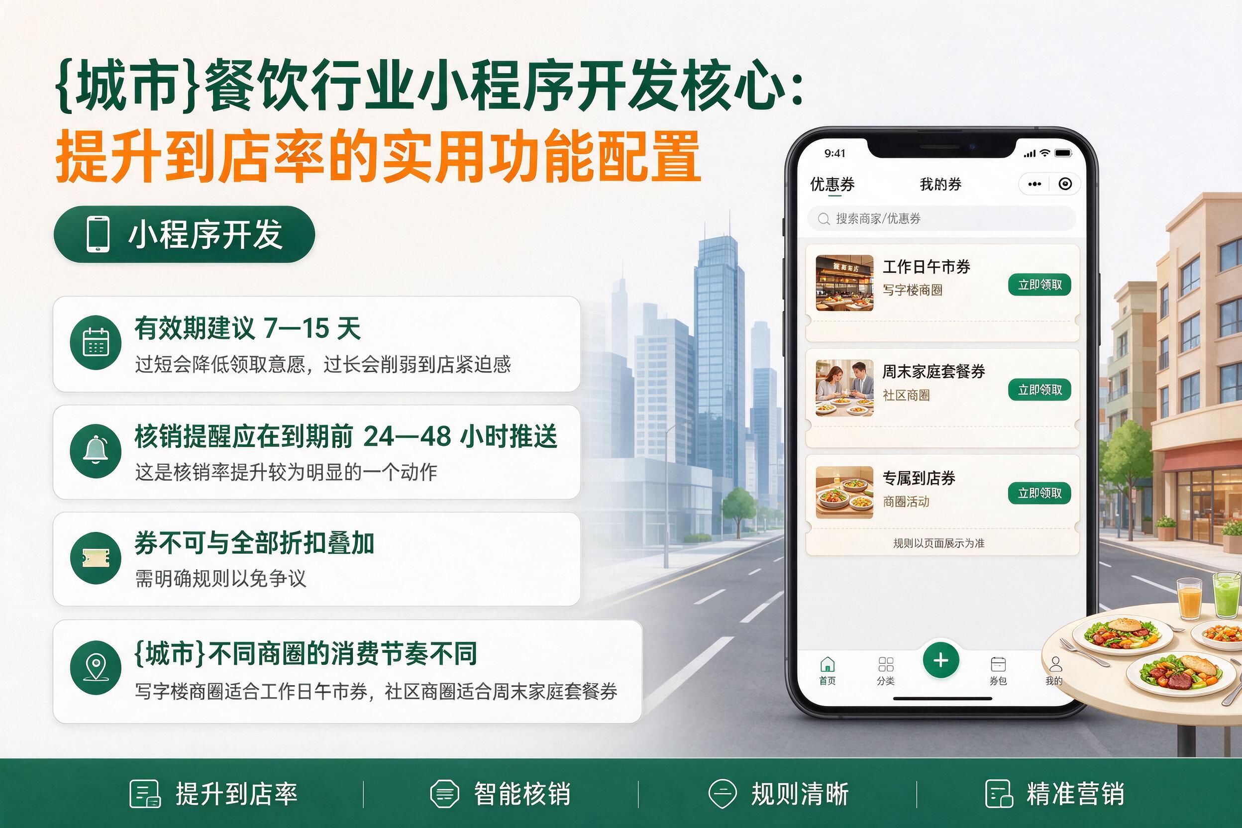 罗定餐饮行业小程序开发核心:提升到店率的实用功能配置