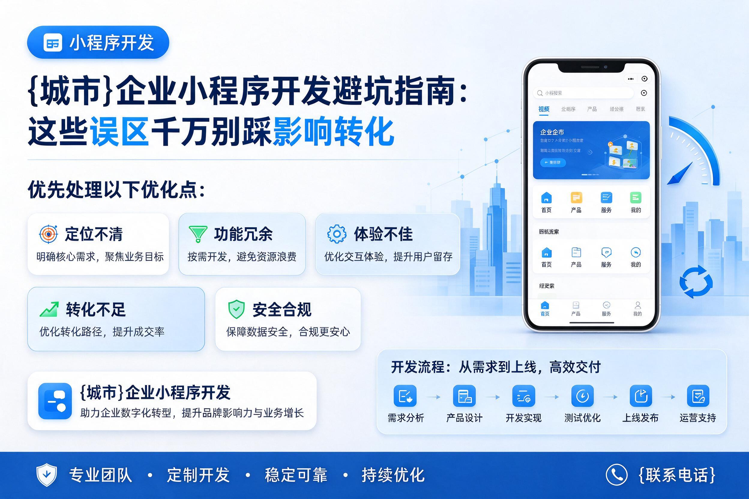 罗定企业小程序开发避坑指南:这些误区千万别踩影响转化